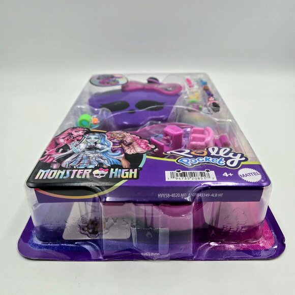 Polly Pocket Monster High Compact Playset BNIB 3 Micro Dolls Accessories Dracula - Picture 8 of 10